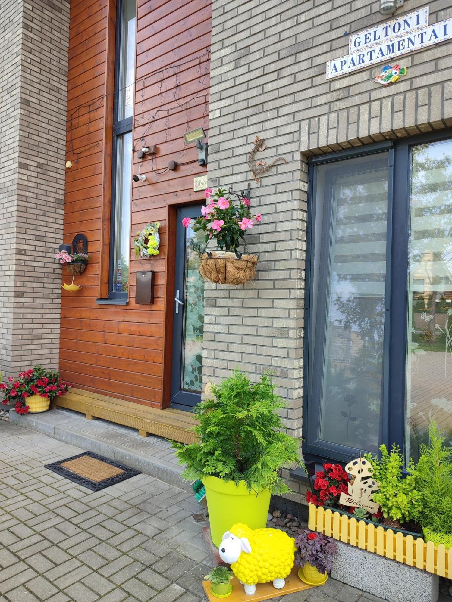 Geltoni Apartamentai Palanga Eksteriør bilde